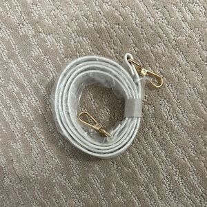 White Leather Purse Strap